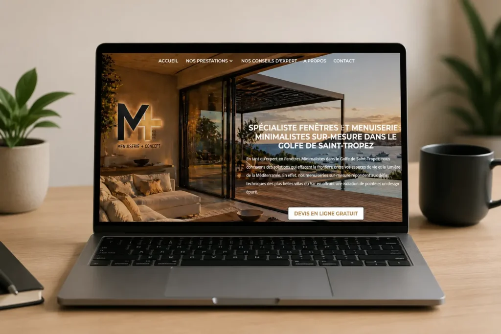 site internet menuisier golfe de saint tropez