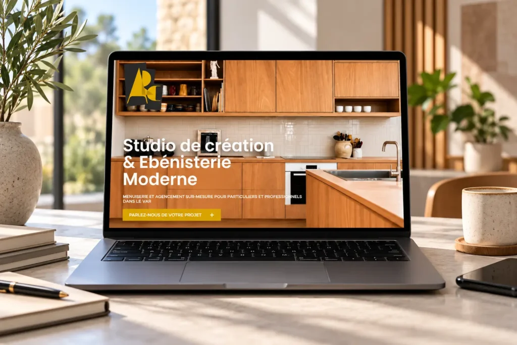site internet vitrine rodolphe castellani menuisier ébéniste la farlede var